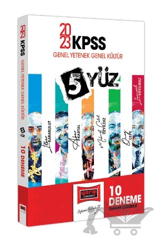Yargı Yayınları 2023 KPSS Genel Yetenek Genel Kültür 5 Yüz Ekibi Tamamı Çözümlü 10 Deneme – Kolektif – Yargı Yayınevi kitap kapağı