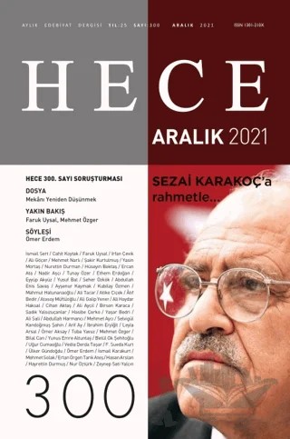 Hece Aylık Edebiyat Dergisi Sayı: 300 Aralık 2021 – Hece Dergisi kitap kapağı