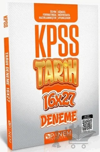 KPSS Genel Kültür Çözümlü Tarih 16x27 Deneme – Kolektif – Panem Yayınları kitap kapağı