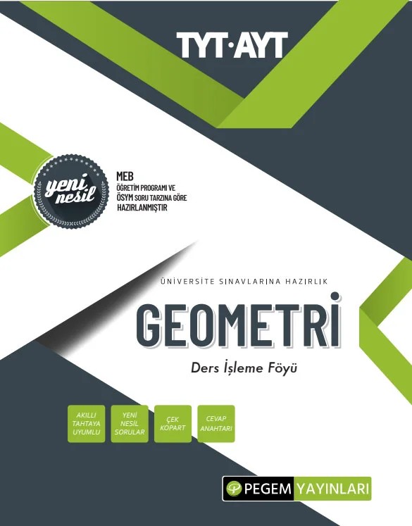 TYT-AYT Geometri Ders İşleme Föyü – AYT Geometri Ders İşleme Föyü – Pegem Akademi Yayıncılık kitap kapağı