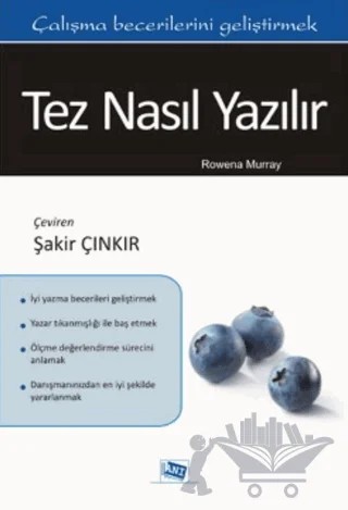 Tez Nasıl Yazılır – Rowena Murray – Anı Yayıncılık kitap kapağı