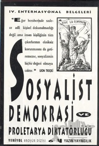 Sosyalist Demokrasi ve Proleterya Diktatörlüğü – Kolektif – Yazın Yayıncılık kitap kapağı