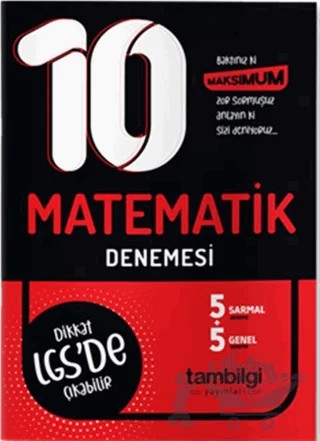 8. Sınıf LGS Matematik 10 Deneme – Kolektif – Tambilgi Yayınları kitap kapağı