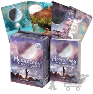 Moonology Ay Kehanetleri Gerçekleştirme Kartları – Yasmin Boland – Butik Yayınları kitap kapağı