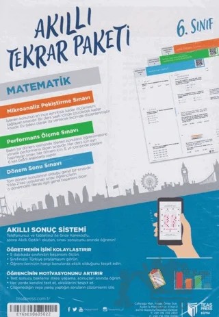 6. Sınıf Matematik Akıllı Tekrar Paketi – Kolektif – Teas Press kitap kapağı