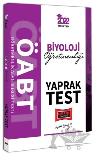 2022 ÖABT Biyoloji Öğretmenliği Yaprak Test – Kolektif – Yargı Yayınevi kitap kapağı