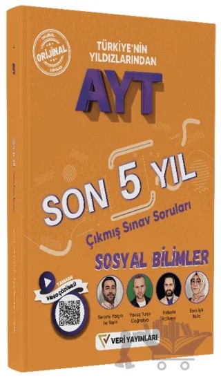 AYT Sosyal Bilimler Son 5 Yıl Çıkmış Sınav Soruları – Selami Yalçın, Yavuz Tuna, Esra Işık Kulp – Veri Yayınları kitap kapağı