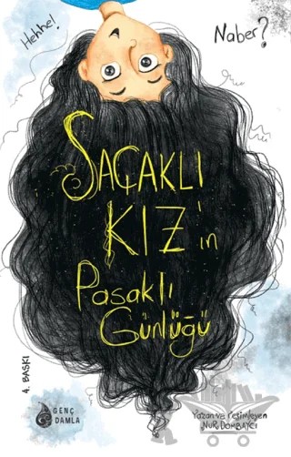 Saçaklı Kız'ın Pasaklı Günlüğü - 1 (İmzalı) – Nur Dombaycı – Genç Damla Yayınevi kitap kapağı