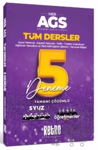 MEB AGS Tüm Dersler 5 Deneme – Kollektif – Retro Yayıncılık kitap kapağı