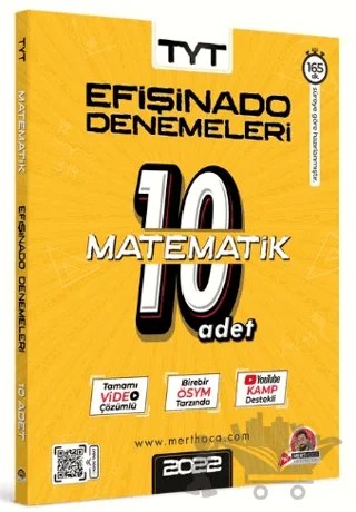 Mert Hoca TYT Efişinado Matematik Denemeleri - 10’lu Deneme – Mert Hoca – Mert Hoca Yayınları kitap kapağı