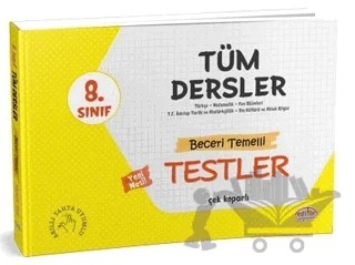 8. Sınıf Tüm Dersler Beceri Temelli Testler – Kolektif – Editör Yayınevi kitap kapağı