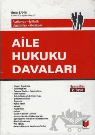 Aile Hukuku Davaları – Emin Şahin – Adalet Yayınevi kitap kapağı