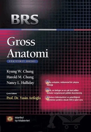BRS Gross Anatomi – Horald M. Chung, Kyung W. Chung, Nancy L. Halliday – İstanbul Tıp Kitabevi kitap kapağı