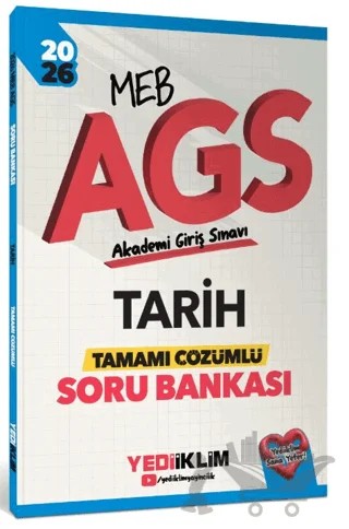 2026 MEB AGS Tarih Tamamı Çözümlü Soru Bankası – Kolektif – Yediiklim Yayınları kitap kapağı