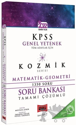 Yargı Yayınları 2022 KPSS Tüm Adaylar İçin Genel Yetenek Kozmik Serisi Tamamı Çözümlü Matematik Geometri Soru Bankası – Veysel Sarıkaya, İbrahim Nacar – Yargı Yayınevi kitap kapağı