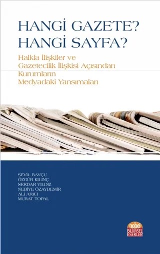 Hangi Gazete? Hangi Sayfa? – Sevil Bayçu - Özgür Kılınç - Serdar Yıldız - Nebiye Özaydemir - Ali Arıcı - Murat Topal – Nobel Bilimsel Eserler kitap kapağı