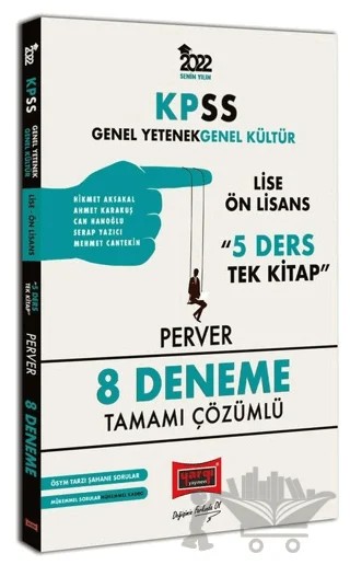 2022 KPSS Lise Önlisans GYGK Perver 8 Deneme Çözümlü – Kolektif – Yargı Yayınevi kitap kapağı