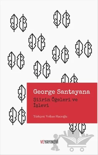 Şiirin Öğeleri ve İşlevi – George Santayana – Ve Yayınevi kitap kapağı