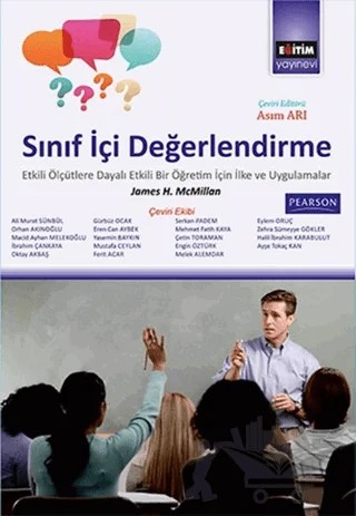Sınıf İçi Değerlendirme – James H. McMillan – Eğitim Yayınevi - Ders Kitapları kitap kapağı