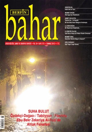 Berfin Bahar Aylık Kültür, Sanat ve Edebiyat Dergisi Sayı: 173 – Berfin Bahar Dergisi kitap kapağı