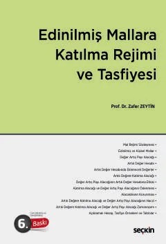 Edinilmiş Mallara Katılma Rejimi ve Tasfiyesi – Zafer Zeytin – Seçkin Yayıncılık kitap kapağı