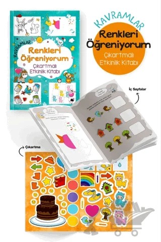 Kavramlar – Renkleri Öğreniyorum – Çıkartmalı Etkinlik Kitabı – Kolektif – Bigkids Yayınları kitap kapağı