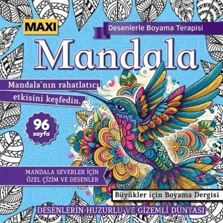 Maxi Mandala Desenlerle Boyama Terapisi 14 – Bertan Kodamanoğlu – Maxi Yayıncılık kitap kapağı
