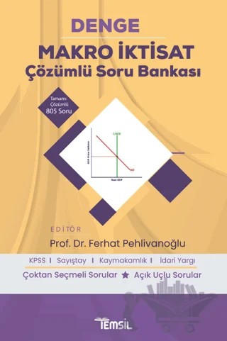 Denge Makro İktisat Çözümlü Soru Bankası – Ferhat Pehlivanoğlu – Temsil Kitap kitap kapağı
