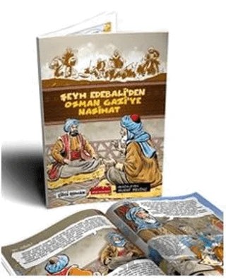 Şeyh Edebali'den Osman Gazi'ye Nasihat (Orta Boy, Renkli Çizgi Roman) 8+Yaş – Kollektif – Bordo Ressam kitap kapağı