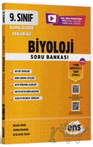 9. Sınıf Biyoloji Soru Bankası – Kolektif – ENS Yayınları kitap kapağı