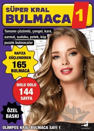 Süper Kral Bulmaca-1 – Bertan Kodamanoğlu – Olimpos Yayınları kitap kapağı
