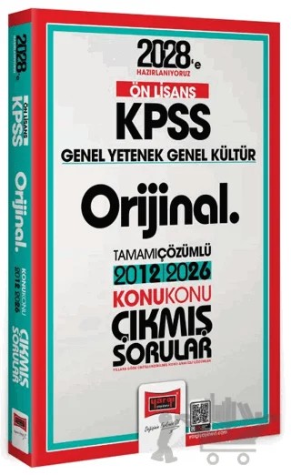2027 KPSS Lise Ön Lisans GK GY Orijinal 2012-2026 Konu Konu Çıkmış Sorular – Kolektif – Yargı Yayınevi kitap kapağı