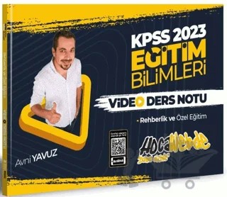 2023 KPSS Eğitim Bilimleri Rehberlik ve Özel Eğitim Video Ders Notları – Avni Yavuz – HocaWebde Yayınları kitap kapağı