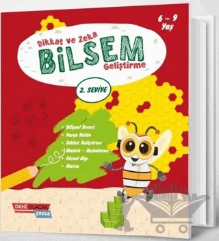 Dikkat ve Zeka Bilsem Geliştirme - 2. Seviye – Kolektif – Dahi Olacak Çocuk Yayınları kitap kapağı
