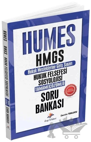 HUMES HMGS Hukuk Felsefesi, Hukuk Sosyolojisi Soru Bankası Çözümlü – Devrim Toklucu – Dizgi Kitap kitap kapağı