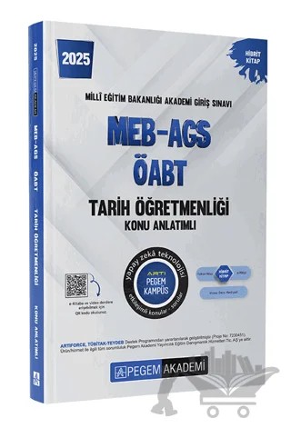 2025 MEB-AGS-ÖABT Tarih Öğretmenliği Konu Anlatımlı – Kolektif – Pegem Akademi Yayıncılık kitap kapağı