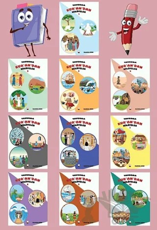 Yavruma Kur'an'dan Hikayeler (10 Kitap) – Sadullah Aydın – Yarım Elma kitap kapağı