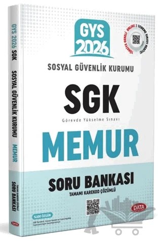 Sosyal Güvenlik Kurumu (SGK) Memur GYS Soru Bankası - Tamamı Karekod Çözümlü – Data Yayınları kitap kapağı