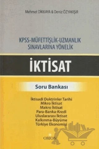 İktisat - Soru Bankası – Mehmet Dikkaya – Orion Kitabevi kitap kapağı