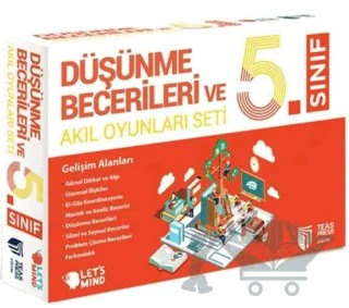 5. Sınıf Düşünme Becerileri ve Akıl Oyunları Seti – Kolektif – Teas Press kitap kapağı
