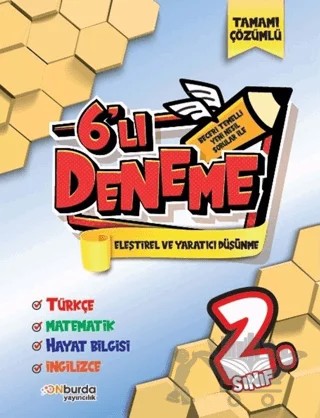 2. Sınıf Beceri Temelli Yeni Nesil Sorularla 6’lı Deneme Seti – Kolektif – ONburda Yayınları kitap kapağı