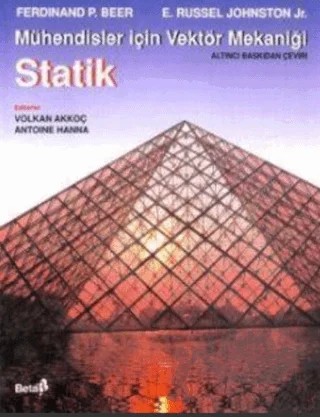 Mühendisler İçin Vektör Mekaniği Statik – E. Russel Johnston Jr., Ferdinand Pierre Beer – Beta Yayınevi kitap kapağı