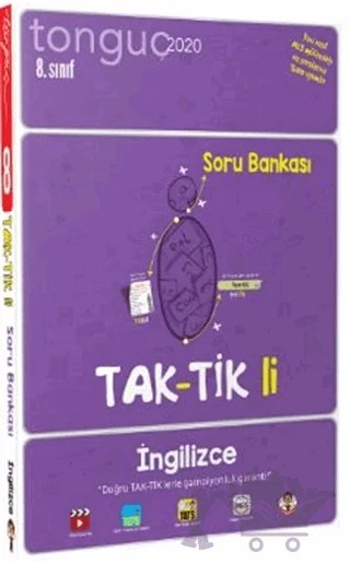 8. Sınıf İngilizce Taktikli Soru Bankası 2020 – Kolektif – Tonguç Akademi kitap kapağı