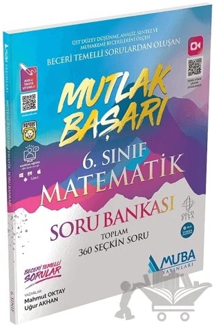 6. Sınıf Matematik Mutlak Başarı Soru Bankası – Mahmut Oktay, Uğur Akhan – Muba Yayınları kitap kapağı
