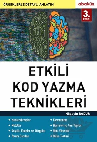Etkili Kod Yazma Teknikleri – Hüseyin Bodur – Abaküs Kitap kitap kapağı