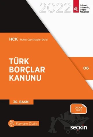 Türk Borçlar Kanunu – Remzi Özmen – Seçkin Yayıncılık kitap kapağı