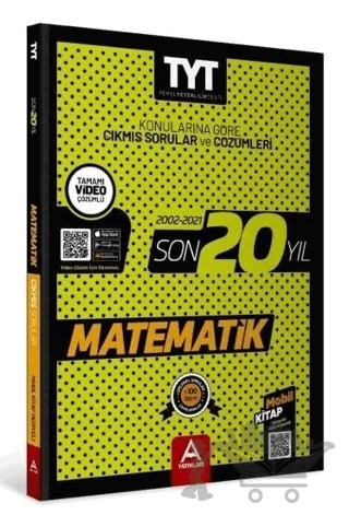 2022 TYT Matematik Son 20 Yıl Konularına Göre Çıkmış Sorular ve Çözümleri – Kolektif – A Yayınları kitap kapağı