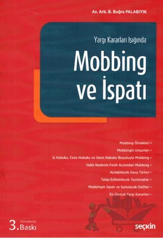 Mobbing ve İspatı – B. Buğra Palabıyık – Seçkin Yayıncılık kitap kapağı