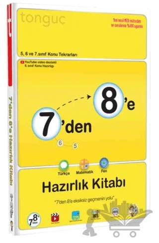 7'den 8'e Hazırlık Kitabı – Kolektif – Tonguç Akademi kitap kapağı
