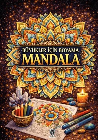 Büyükler İçin Boyama Mandala – Ahmet Kaygusuz – Dorlion Yayınları kitap kapağı